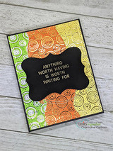 Handmade card made with Unity Stamp Co’s Letterboard Quotes red rubber stamp set — a felt letterboard sign frame you can fill with the set's swappable quote sentiments — stamped and colored, with the sentiment “Remember why you started”.