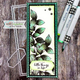 Bright card of the leaf branch with 'The greatest wealth is to be content with little.'