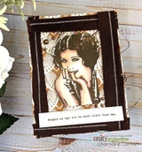 Brown collage card. People my age are so much older than me.