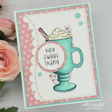 Card of the teal mug with 'hey sweet thang.'