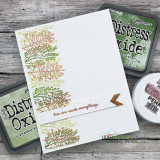 Clean card with sketched autumn trees, stamped 'You are worth everything.'
