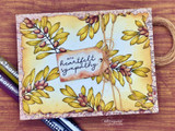 Rustic card of golden olive branches, 'with heartfelt sympathy.'