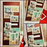Handmade card featuring a scalloped postage-stamp die-cut frame around the artwork.