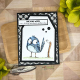 Handmade gift tag or card made with a stitched tag die.