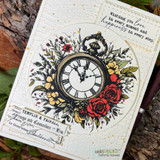 Handmade card featuring a scalloped, stitched sentiment banner die cut.