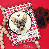 Handmade card featuring a scalloped, stitched sentiment banner die cut.