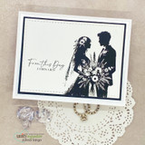 Card with the couple silhouette and 'From this day forward.'
