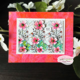 Card with a monarch butterfly and script, 'Love you, Mom!'
