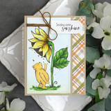 Handmade tab-fold card built with the Tab Fold fun-fold die.