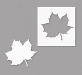 The Maple Leaf stencil, two maple-leaf openings cut from a 6x6 sheet