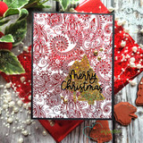 Ornamental Pines {stamp, die & stencil bundle}