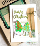 Ornamental Pines {stamp, die & stencil bundle}