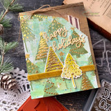 Ornamental Pines {stamp, die & stencil bundle}