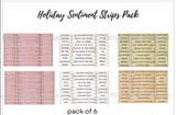 Holiday Sentiment Strips Pack