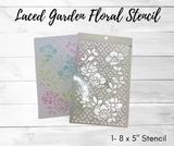 Laced Garden Floral Stencil