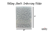 Falling Hearts Embossing Folder
