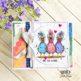 Colorful card with the three chickens and 'OH. MY. WORD.'