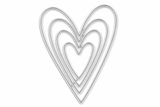 Hearts-a-Plenty - Nested Hearts Metal Die Set