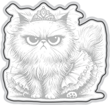 Purr-fection Princess Pissy Kitty {coordinating die}