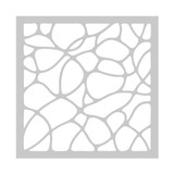 Sunlit Pool Water Stencil — a 6x6 stencil cut with an organic rippling pool-water pattern for painted and inked card backgrounds.