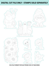 Ahead of the Holiday Herd - Digital Cut File