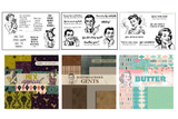 Charmed, Cheeky & Distinguished {stamp & paper bundle}
