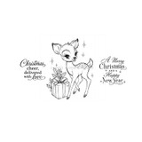Dashing Deer Delivery - October Uniquely Unity - 1 Time Purchase red rubber stamp set from Unity Stamp Co