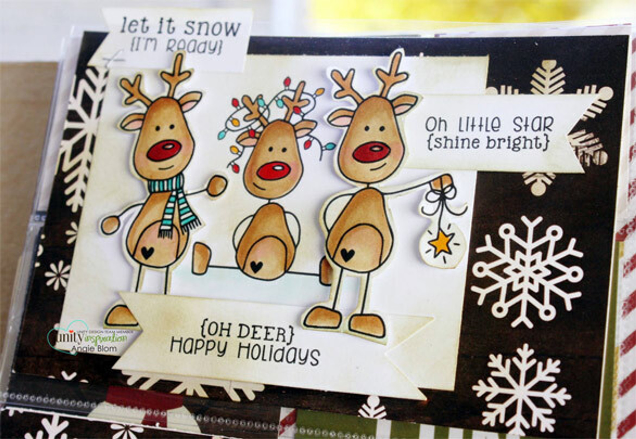 Oh Deer} Happy Holidays - Unity Stamp Company