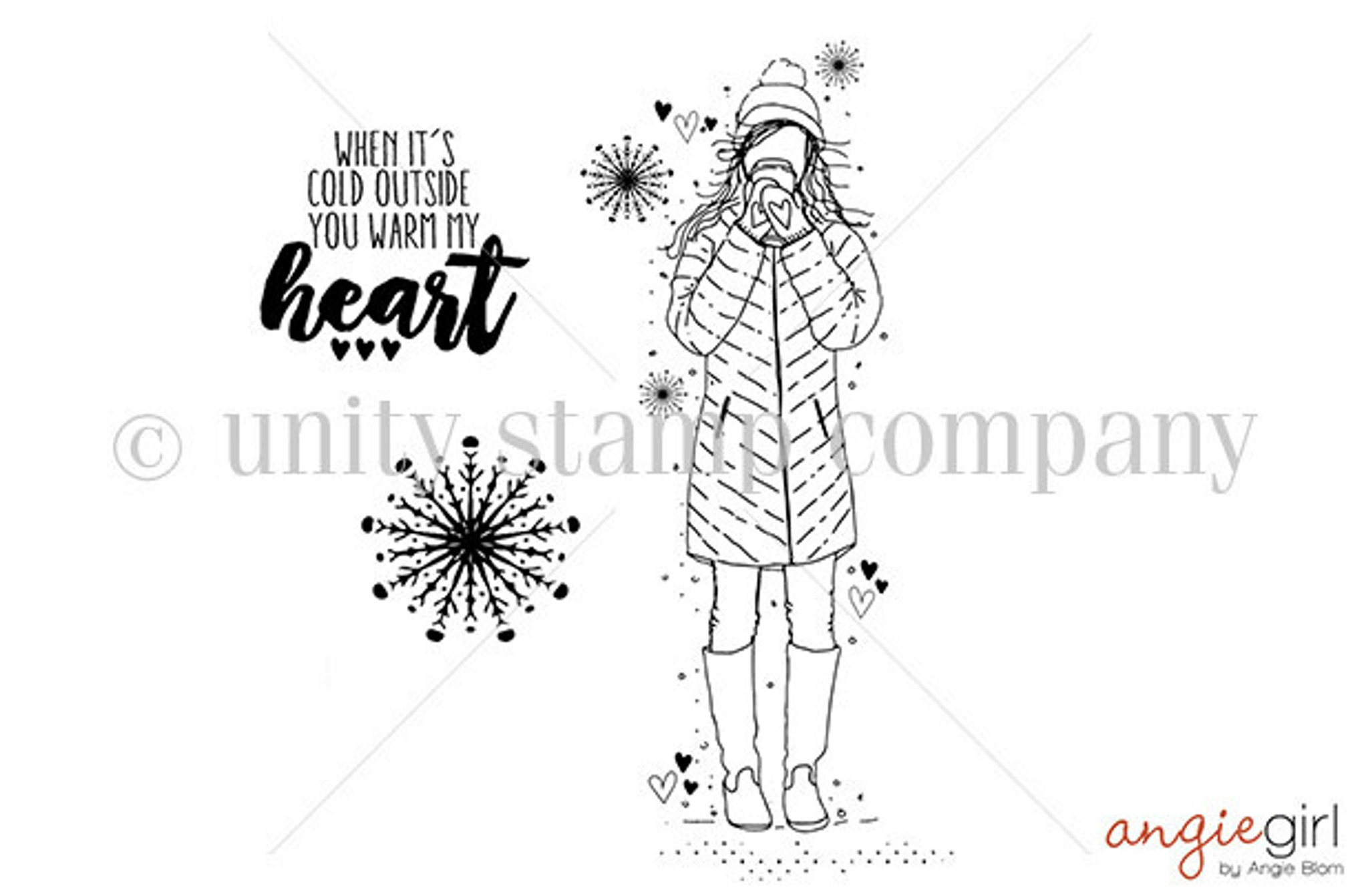 Winter Girl Unity Stamp Company
