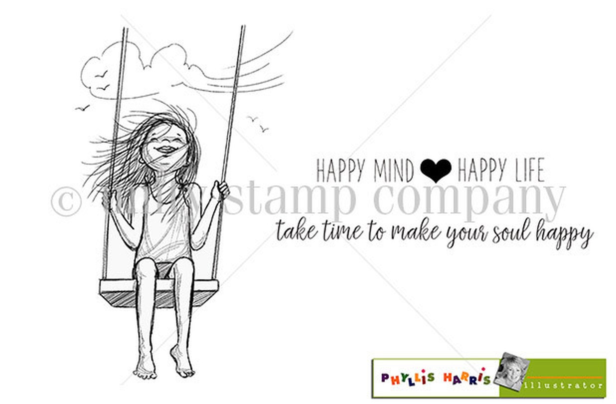 Happy Mind Happy Life – Swing Girl | Unity Stamp Co