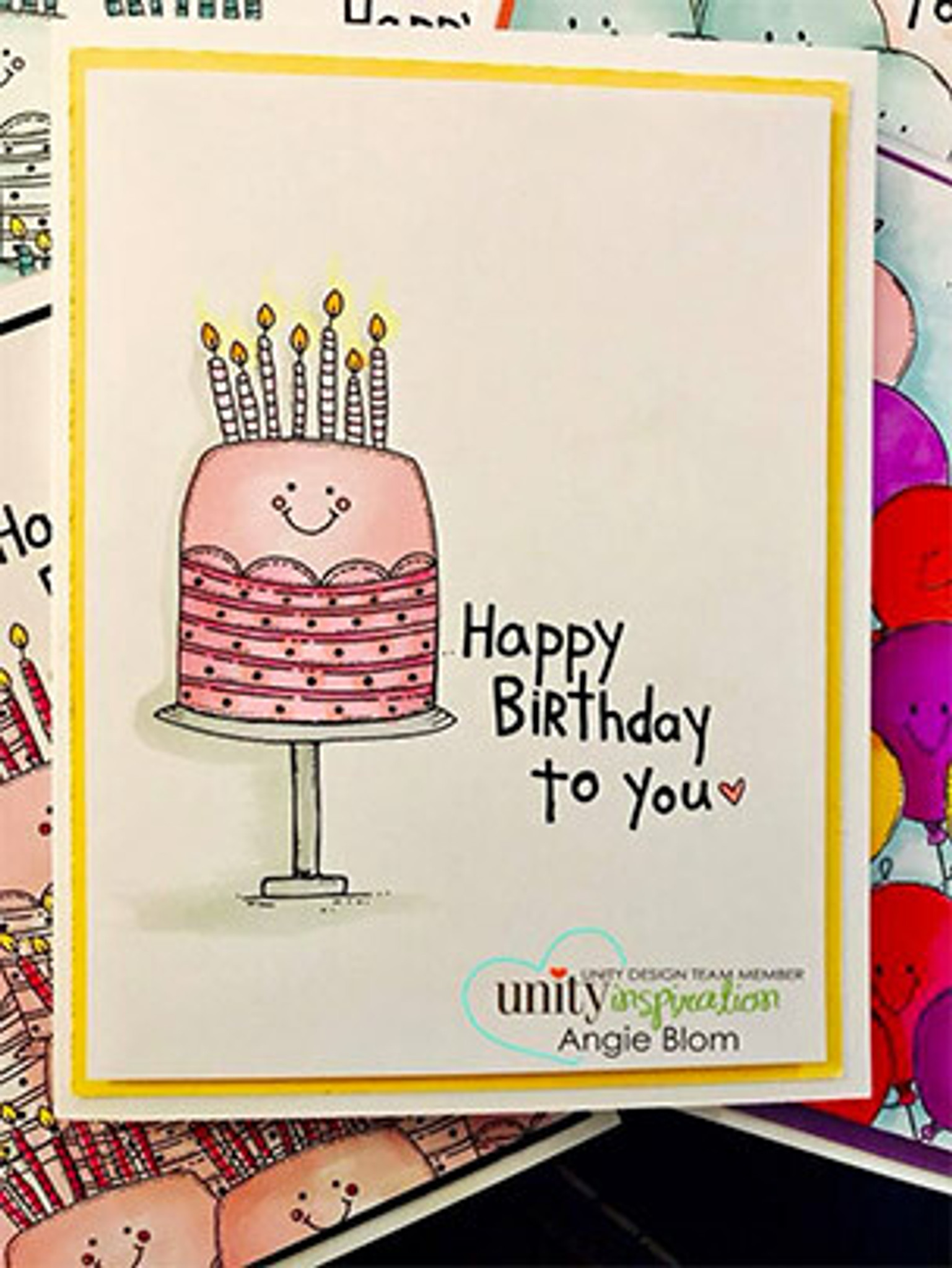 Birthday Jubilee {FRONT & CENTER stamps} - Unity Stamp Company