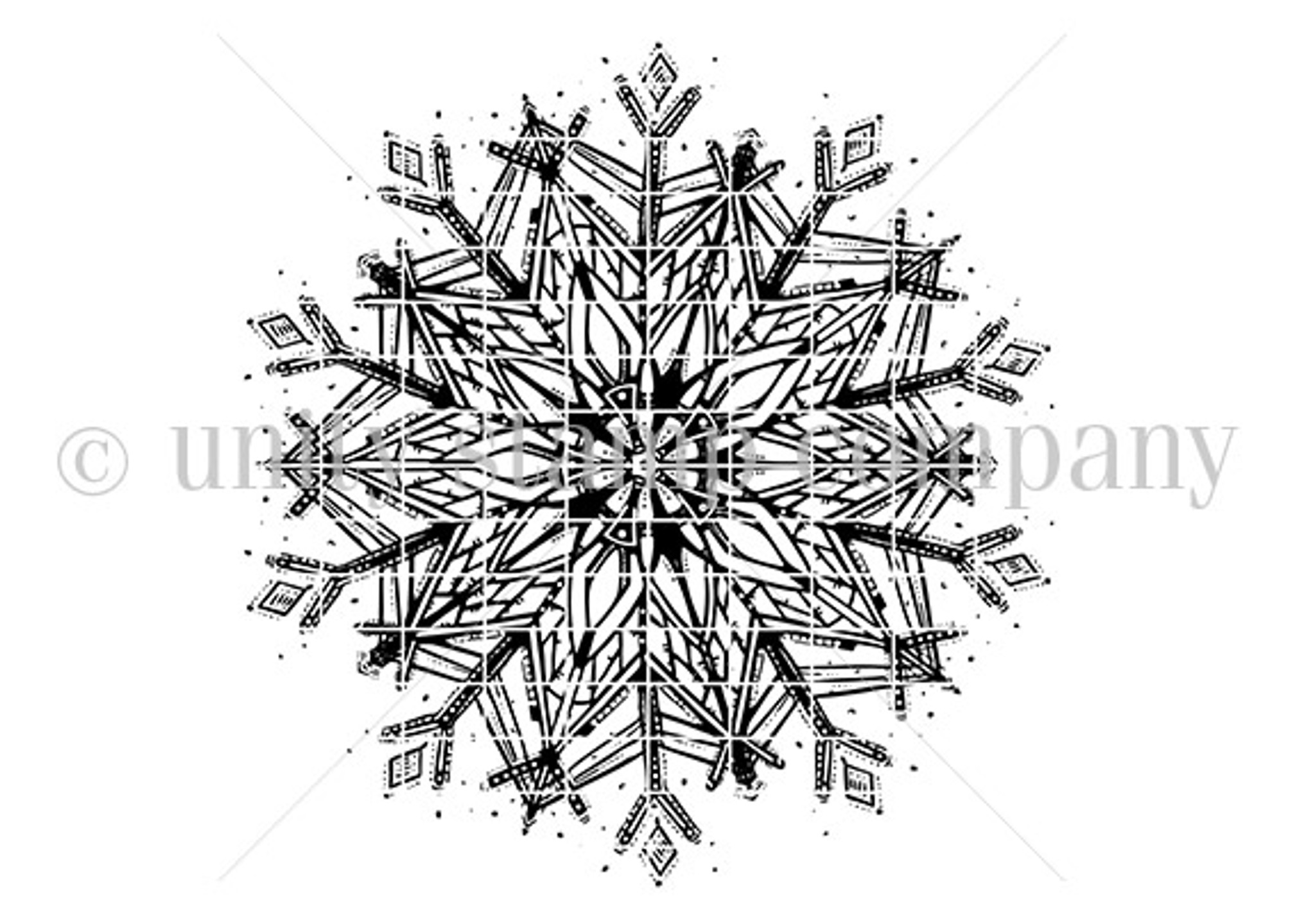 Colossal Snowflake {stamp & die duo}