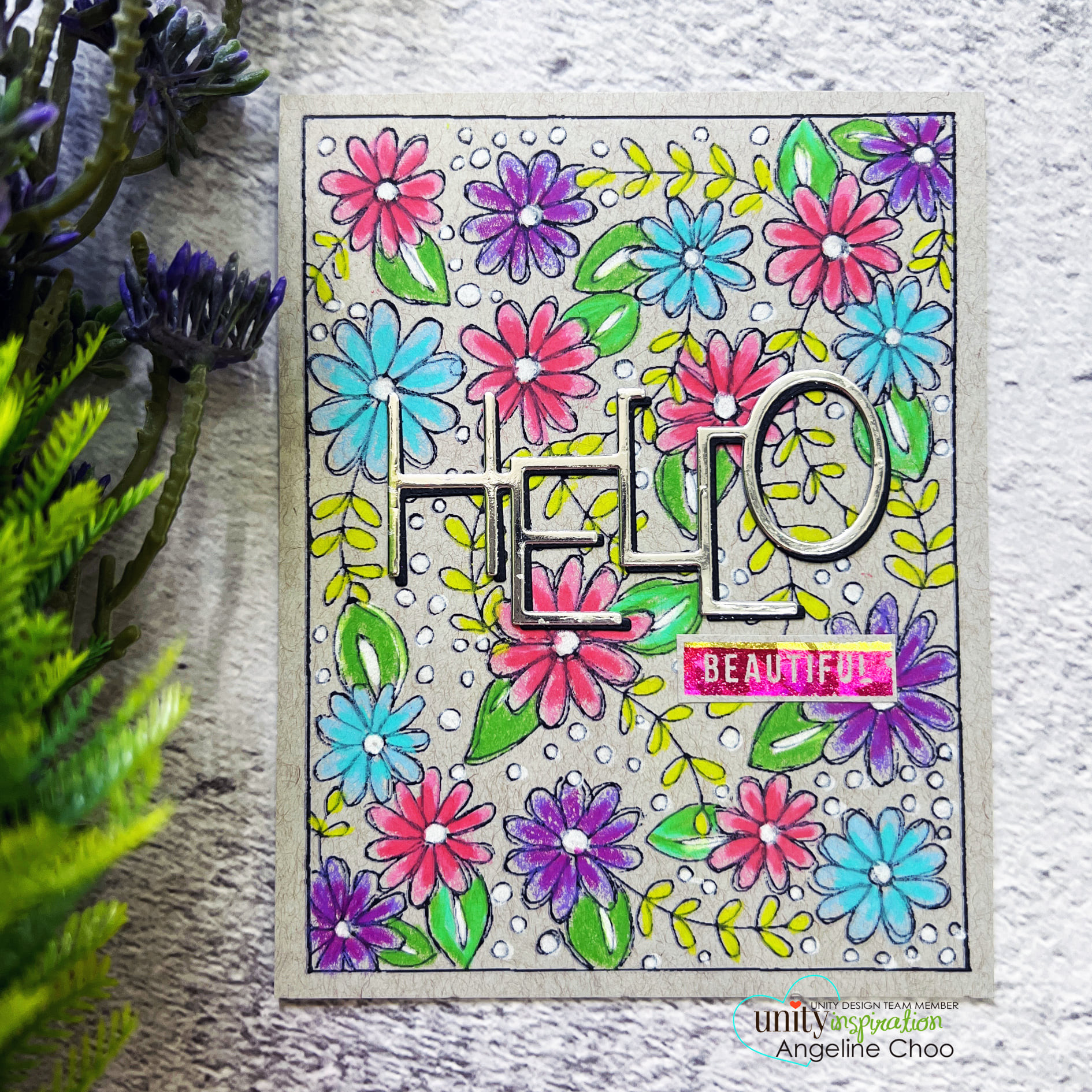 Pretty Posies Background Unity Stamp Company