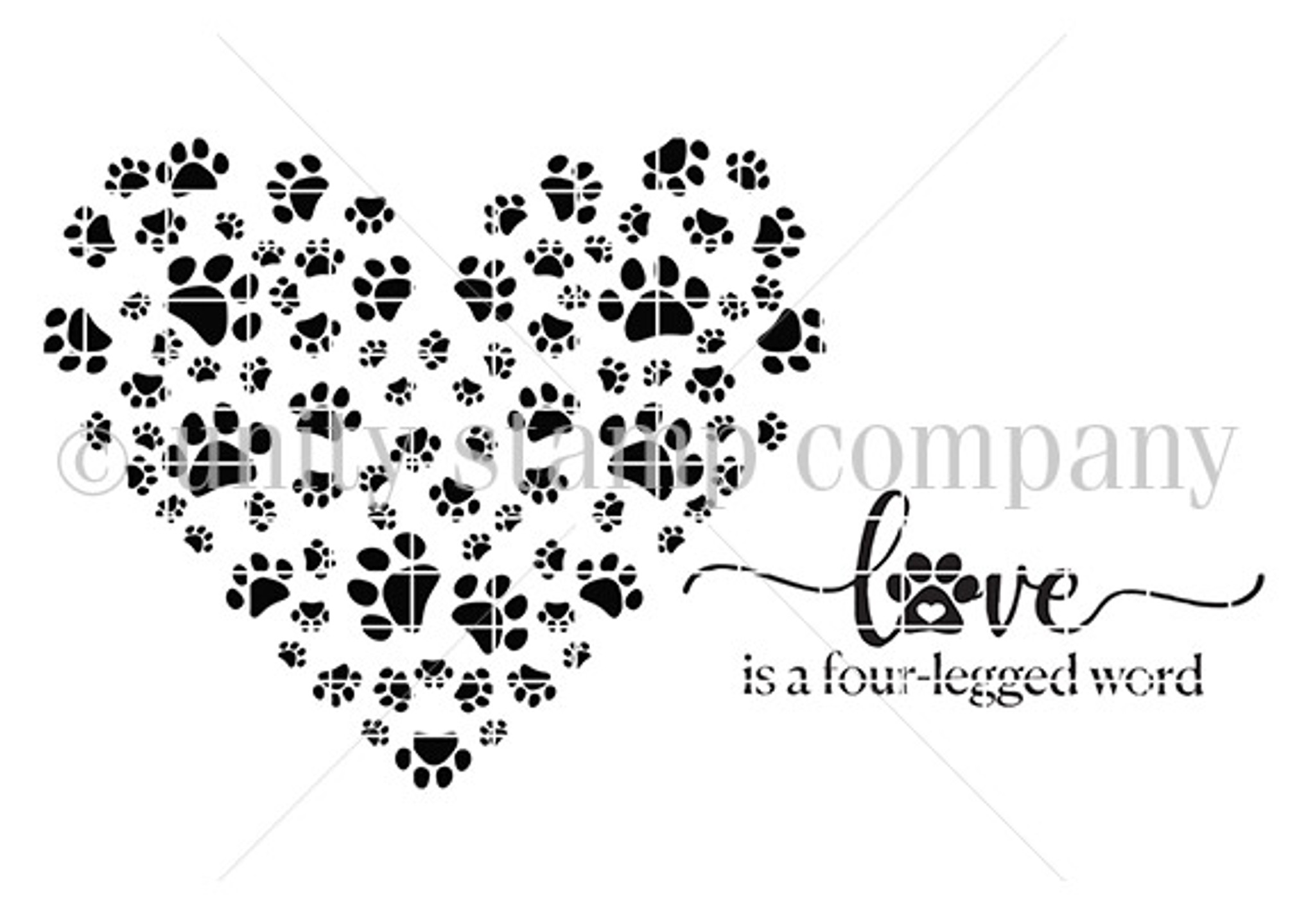 Love is a Four-Legged Word - Unity Stamp Company