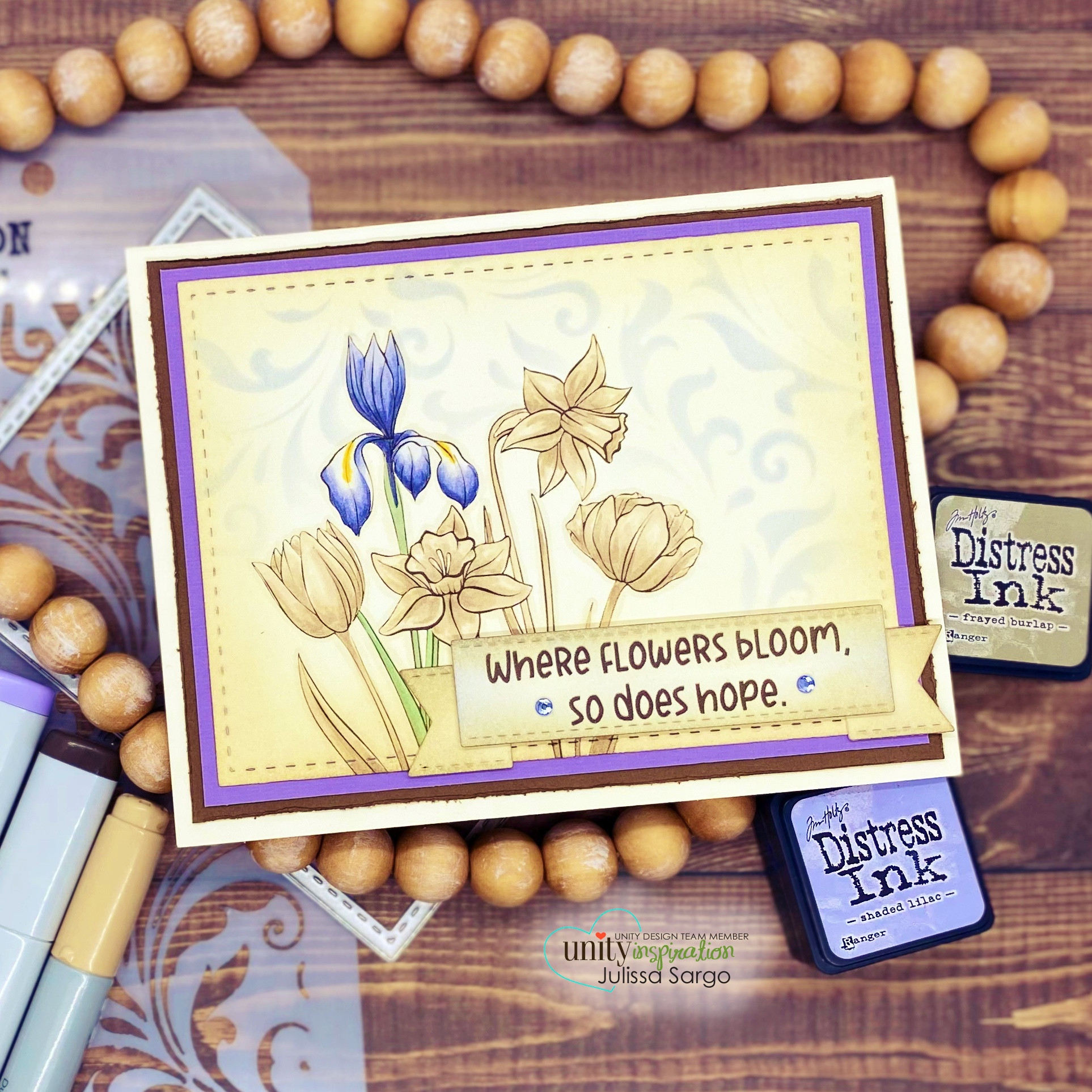 Hope Blooms – Spring Flowers Stamp Set | Unity Stamp Co