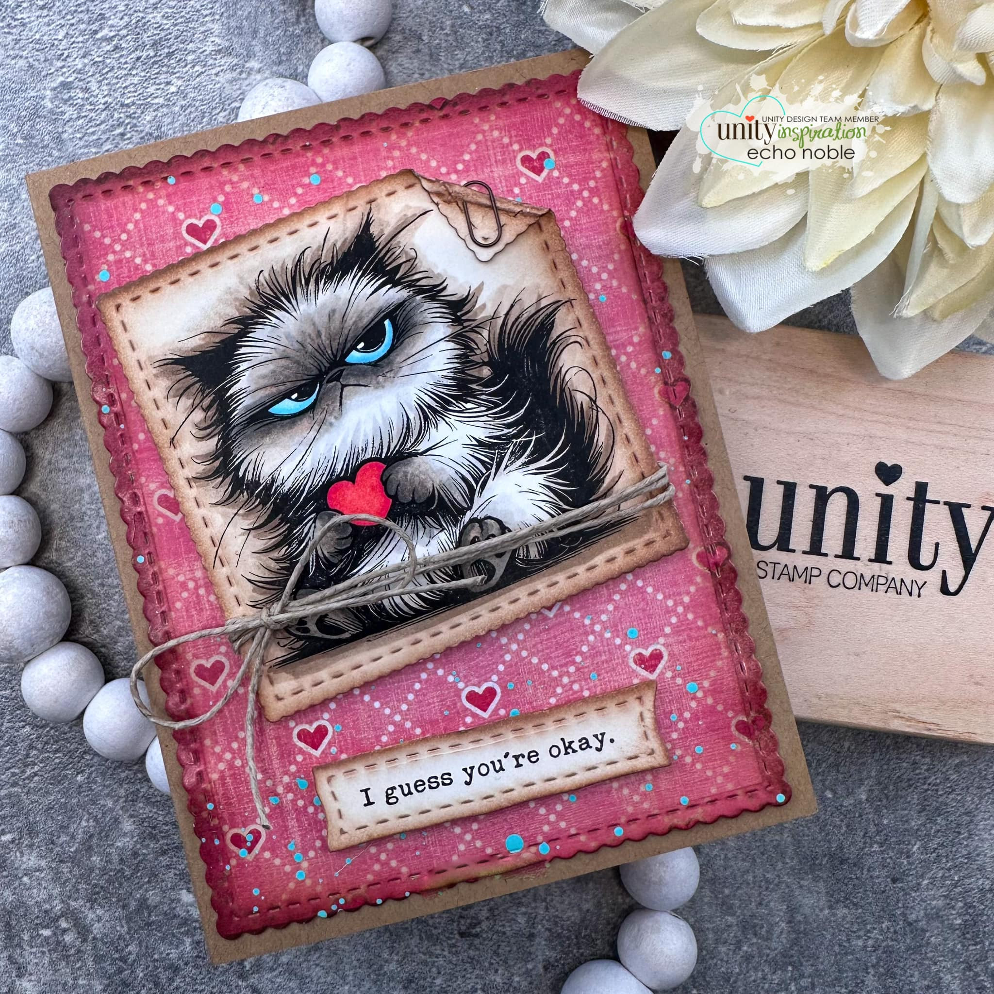Reluctant Love – Funny Valentine Cat Stamps | Unity Stamp Co