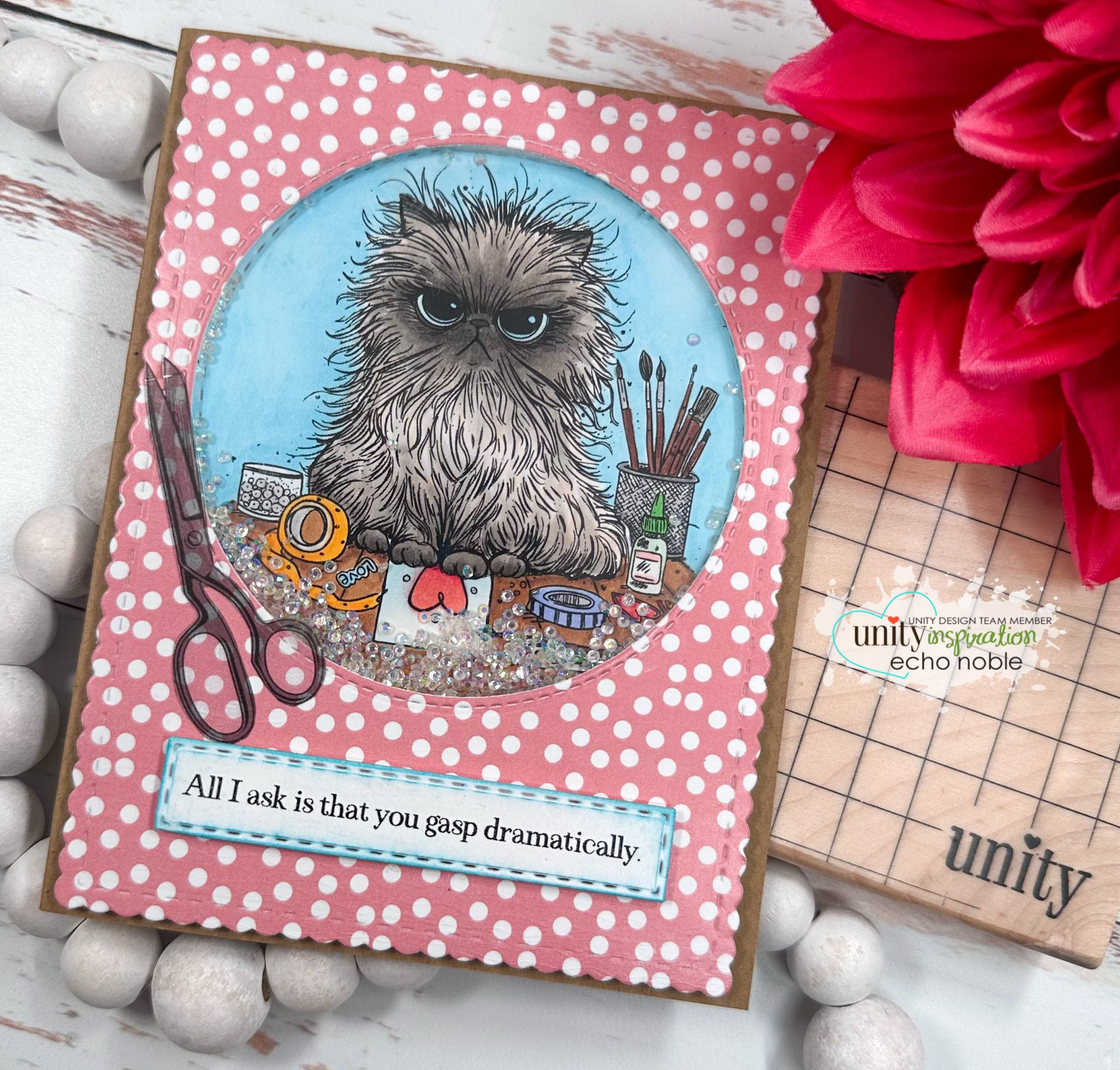 Crafty Pissy Kitty - Snarky Crafter Stamps | Unity Stamp Co