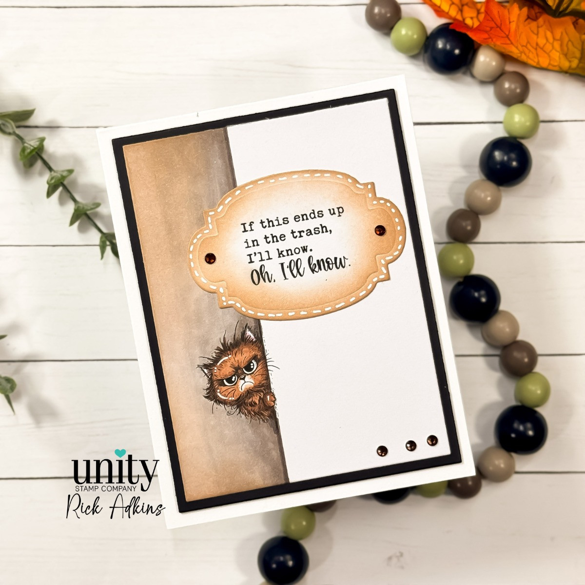Trash Talkin' Pissy Kitty – Snarky Cat Stamp Set | Unity