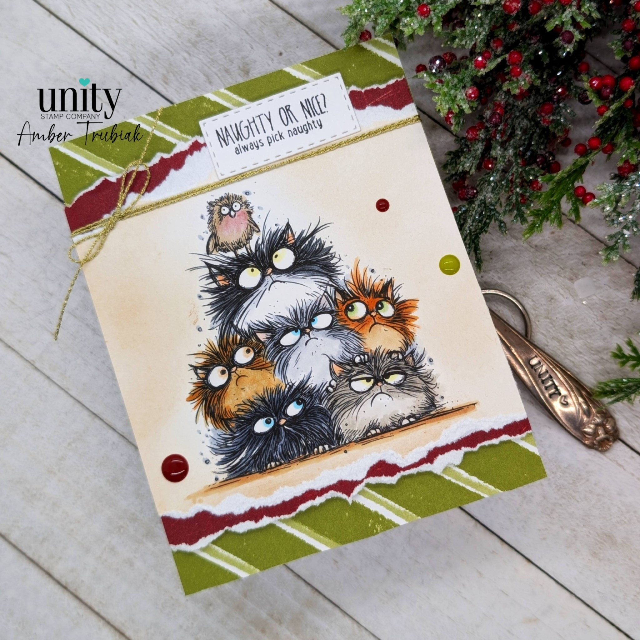 Fluff Squad Red Rubber Stamp Set | Unity Stamp Co.