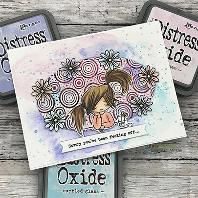 Handmade encouragement card made with the Feeling Off stamp set