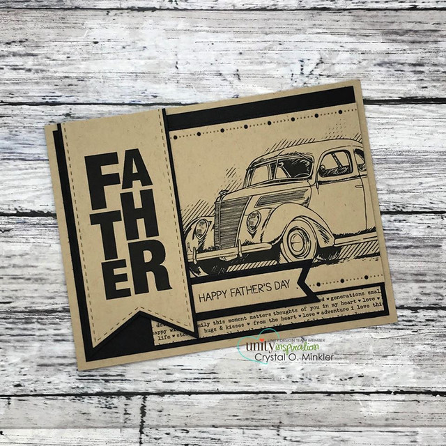 Handmade card for grandpa made with the Good Ol' Days vintage car stamp set