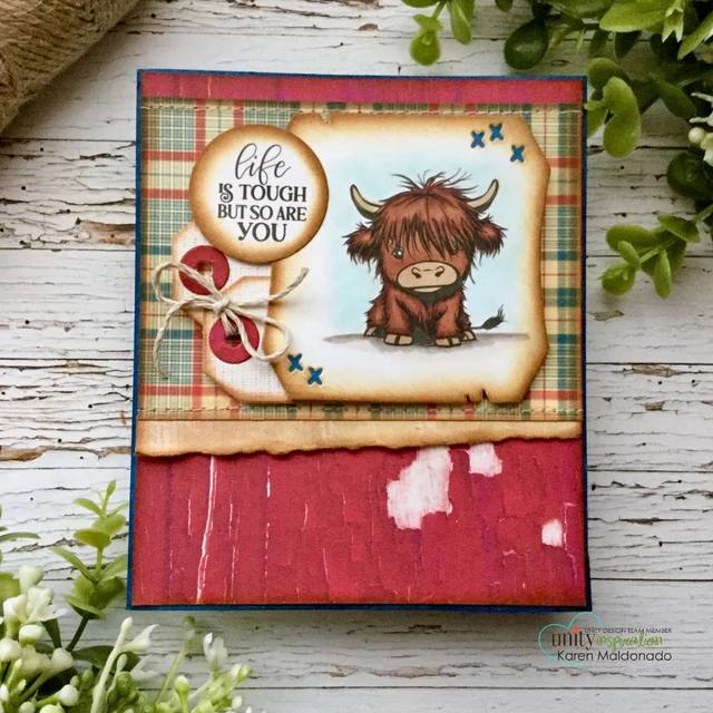 Handmade encouragement card made with The Little High Road stamp set