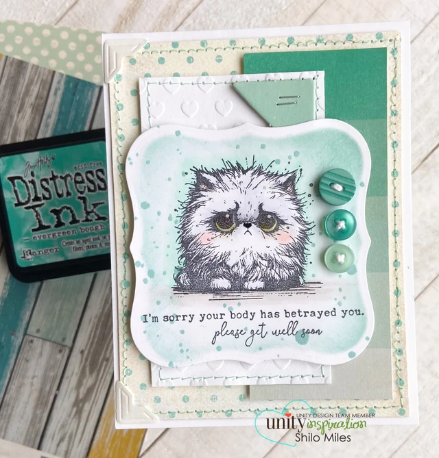 Handmade encouragement card made with the A Little Not Fine stamp set