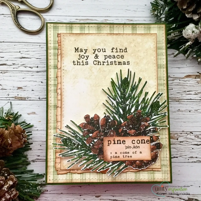 Handmade Christmas card made with the All Peace. All Joy. stamp set