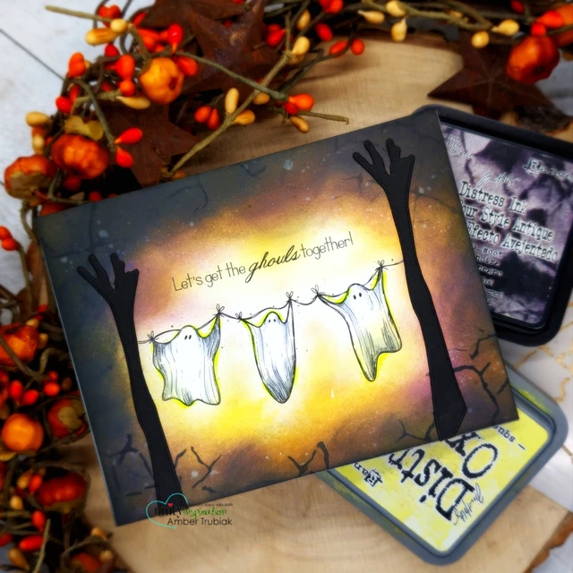 Handmade Halloween card made with the Hangin' With My Boos stamp set