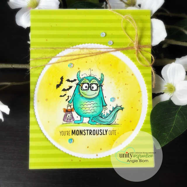 Handmade Halloween card made with the Hexes & Hugs stamp set