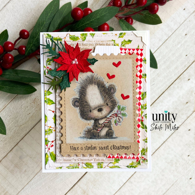 Handmade Christmas card made with the A Whiff of Christmas Cheer stamp set