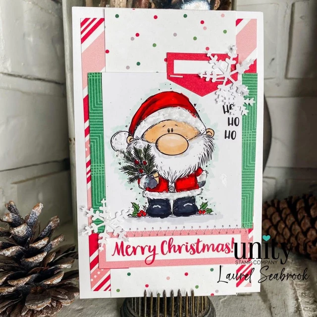 Handmade Christmas card made with the A Little Ho-Ho-Ho stamp set