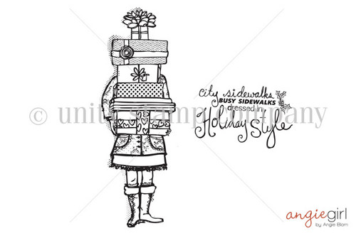 charlie holiday tay dress Coton Colors - CITY SIDEWALKS, BUSY SIDEWALKS Glass Ornament main image 1