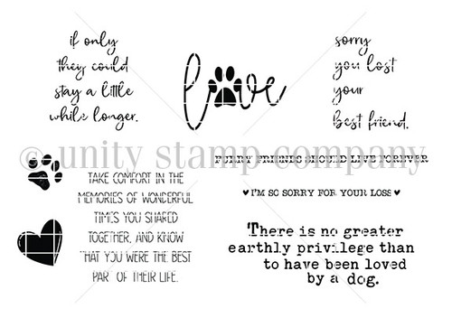 Love is a Four-Legged Word - Unity Stamp Company